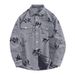 Muqiu Wear 2025 Spring And Autumn New Denim Men's Loose Jacquard Long Sleeve Casual Rascal Shirt Coat_viptrois.com