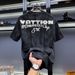 Men's Clothing Men's Premium Distressed Round Neck Short Sleeve T-Shirt - Trendy Streetwear For Summer - Black, Coffee, White - Slim Fit Cotton Blend_viptrois.com