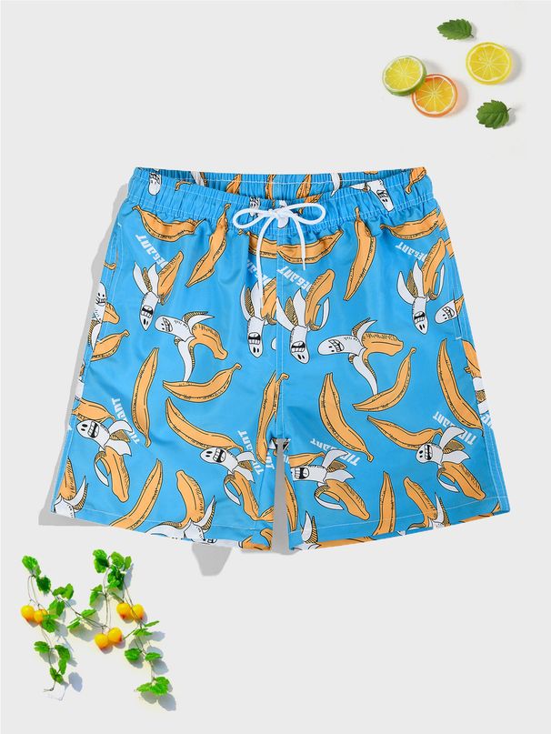 Men's Gradient Color Surfing Swimming Trunks Men's Adult Anti-Embarrassment Boxer Shorts Vacation Leisure Beach Pants Trend_viptrois.com