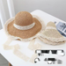 2025 Summer New French Straw Women's Breathable Lace Hollow Out Anti UV Face Small Sun Hat_viptrois.com