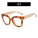 Women's Eyeglasses Color Matching Cat Eye Simple Flat Glasses Anti Blue Light New Personality Glasses Frame Plain Versatile Glasses Frame_viptrois.com