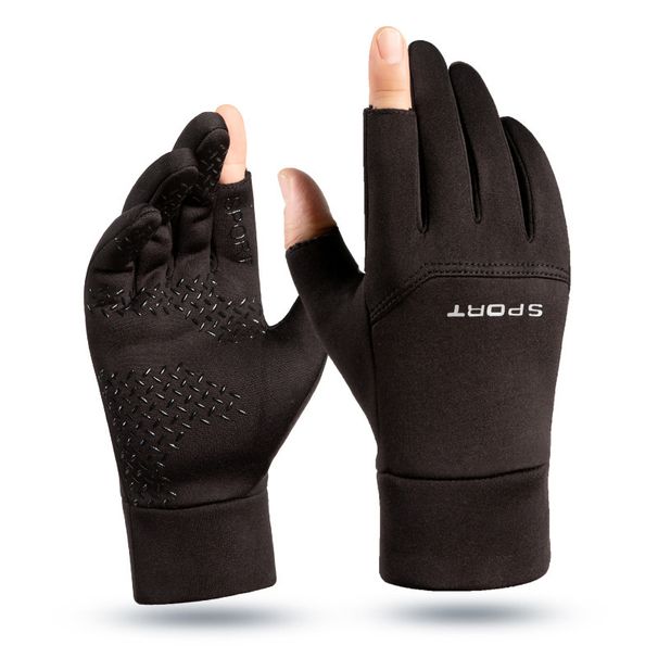 Unisex Outdoor gloves men's winter fleece warm touch screen non-slip riding mountaineering skiing waterproof windproof sports gloves_viptrois.com