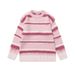 American Pink Striped Round Neck Pullover For Men And Women 2025 Autumn New Loose Casual Lazy Style Knitted Sweater_viptrois.com