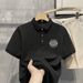 2025d Trendy Summer New Men's Polo Shirt Printed Turn-down Collar Short T-shirt Casual Half Sleeve Top_viptrois.com