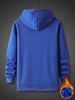Men's Autumn And Winter Casual And Fashionable Loose Hooded Sweatshirt, Cause Print Warm Long Sleeved Pullover Sweater_viptrois.com