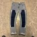 Men's Clothing European And American Style Men's Y2K Patchwork Painted Embroidered Hot Press Fashion Straight Leg Jeans_viptrois.com