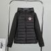 Men's Clothing Hooded Down Cotton Coat, Seasonal Patchwork, Petite Warm Cotton Coat With Wheat Ear Brooch, US Style Women's Outerwear_viptrois.com