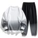 Men's Clothing Student Sweatshirt Suit For Men, Spring And Autumn Casual Loose Trendy Set With Leggings Pants, Handsome Two Piece Set_viptrois.com