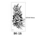 Exclusive Sketch Flower Tattoo Stickers Sketch Tattoo Stickers Rose Flower Black And White Flower Tattoo_viptrois.com
