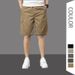 Men's Cargo Shorts Summer Casual Loose Fit Straight Leg Outdoor Multi-Pocket Elastic Waist Shorts_viptrois.com