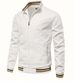 2024 Casual Stand Collar Spring And Autumn Versatile Sports Solid Color Jacket Men's Cross-Border Trade In Stock_viptrois.com