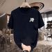 New Cotton Fashion Sense Printing Short-sleeved T-shirt Unisex Men Summer Tide Loose Hundred Tops_viptrois.com