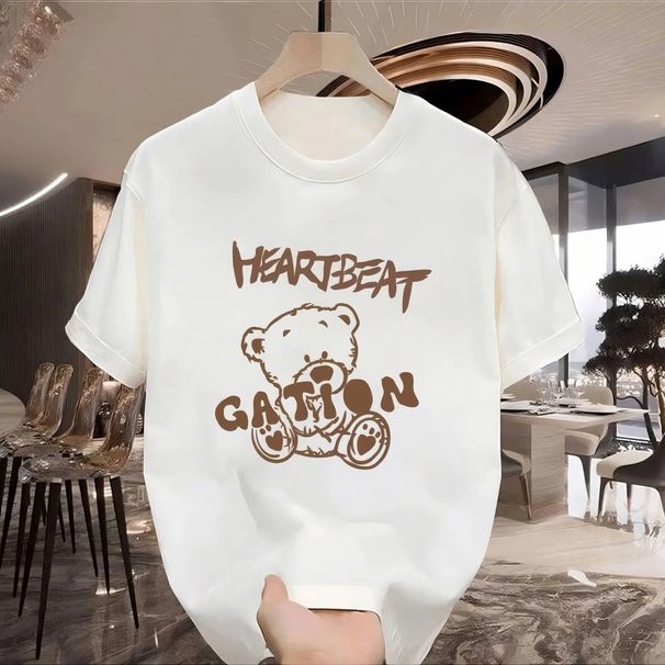 2025 Summer Essential Unisex Oversized Cotton Short-Sleeve T-Shirt – Trendy Loose Fit Casual Tee For Men And Women_viptrois.com