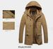 Men's Vintage Workwear Jacket – Heavyweight Fleece-Lined Winter Coat With Water-Repellent Finish (Black/Khaki/Army Green)_viptrois.com