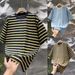 Men's Clothing Men's Summer Casual Striped T-Shirt Minimalist Distressed Short Sleeve Round Neck High Street Style Versatile Fashionable Top_viptrois.com