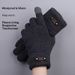 Pulse Men's Cold-Proof Knitted Touchscreen Gloves Simple Double-Layer Thickened Fleece Winter Student Warm Cycling_viptrois.com