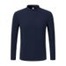 Semi-turtleneck Men's Bottoming Shirt Double-sided Velvet German Velvet Autumn Clothes Autumn And Winter Thermal Underwear Solid Color Casual Long_viptrois.com