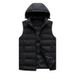 Pulse High-Quality For Men, Autumn And Winter Warmth, Windproof, Temperature-Locking, Sleeveless Vest With Detachable Hat, 80%_viptrois.com