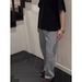 Men's Bootcut Cooling Summer Pants – Breathable Polyester Casual Trousers (Light Gray/Dark Gray/Black)_viptrois.com