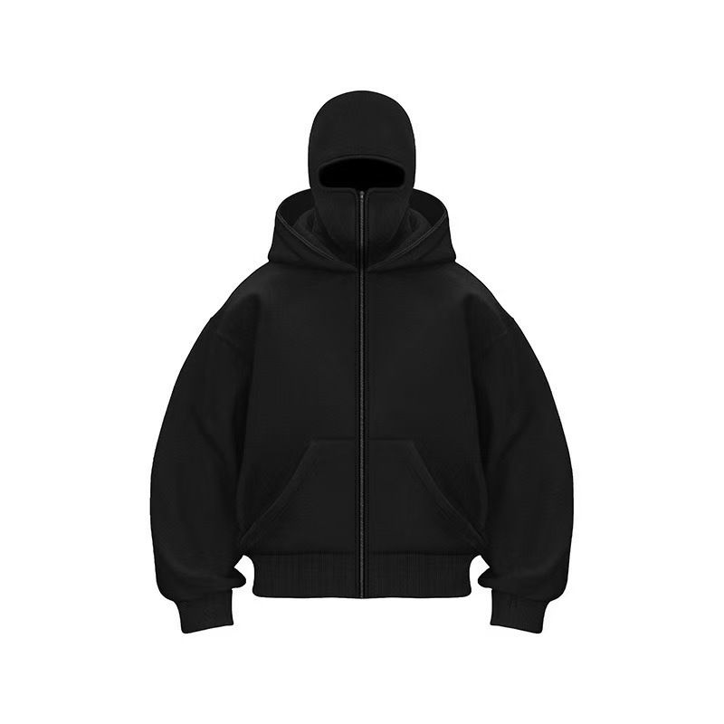 Hot-selling Sweater On European And American Platforms, Fleece Double-hat Hooded Sweater, New Loose Y2K Sweater In Autumn And Winter_viptrois.com