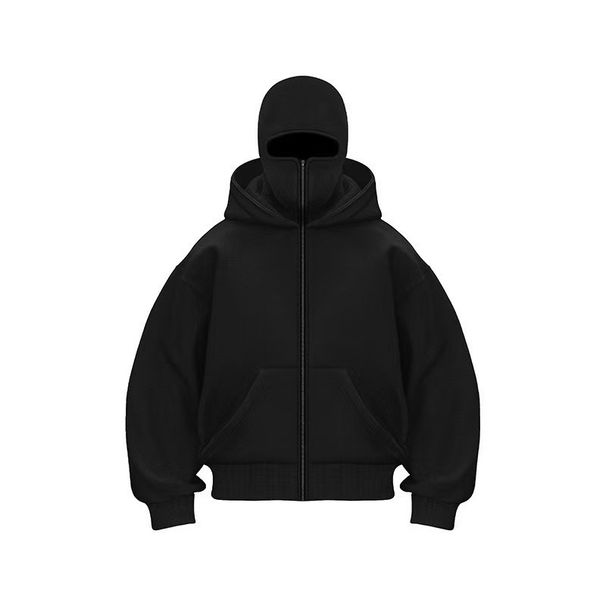 Hot-selling Sweater On European And American Platforms, Fleece Double-hat Hooded Sweater, New Loose Y2K Sweater In Autumn And Winter_viptrois.com