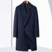 British-Style Wool Blend Coat For Men – Mid-Length Single-Breasted Overcoat With Quilted Options (170-195, Olive/Charcoal/Navy/Black)_viptrois.com