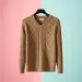 Men's Clothing Men's Extra Thick Cable Knit Sweater - Winter V-Neck Pullover_viptrois.com