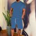 Men's Casual Sportswear Set Summer Short-Sleeved Fitness Clothing Breathable Trendy Men's Shorts_viptrois.com