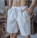 Men's Clothing Summer New Cotton And Linen Shorts Breathable Loose Beach Pants Shorts Men's Sports Casual Shorts_viptrois.com