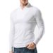 Men's Autumn And Winter New Solid Color Long-sleeved T-shirt Bottoming Shirt Slim Men's T-shirt_viptrois.com