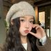 Autumn Winter For Women New Korean Style Warm Knitted Wool Hat Large Head Circumference Face Slimming Fashionable_viptrois.com