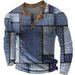 Men's Long-Sleeve Polo Shirt With 3D Digital Print – Stylish Retro Pattern, Breathable & Stretch Fit, Comfortable (S-6XL, Multiple Colors)_viptrois.com