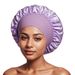 Women's Wide Brim High Elasticity Sleep Hairdressing Bath Cap High-end Material Silk Satin Hair Protection Hat_viptrois.com