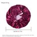 Double Layer Satin Nightcap - Lace-Trimmed Comfort Cap For Chemotherapy, Nursing & Hair Care_viptrois.com