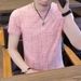 Summer's New Ice-like Short-sleeved T-shirt For Men, Round Neck Trendy Thin And Breathable Ice Silk Top For Men_viptrois.com