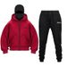 New Double Hat Spring Autumn Winter Ins Hooded Sweatshirt Suit Trendy Men And Women Double Hat Couple Sweatshirt_viptrois.com