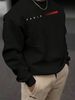 Autumn And Winter Men's Casual Loose, Simple And Fashionable Paris Graphic Print Round Neck Long Sleeved Sweatshirt_viptrois.com