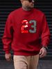 Men's Loose Casual Fashion 23 Pattern Printed Round Neck Long Sleeved Sweatshirt For Autumn And Winter_viptrois.com