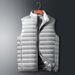 New Autumn And Winter Light Down Jacket Men's Vest Short Fashion Versatile Winter Clothing Men's Lightweight Stand-up Collar Vest Wholesale_viptrois.com