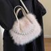 Women's Bags High End Autumn And Winter New Fox Plush High Value Crossbody Bag With Large Capacity, Simple And Versatile Style_viptrois.com