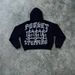 Men's Clothing American Punk New Sweatshirt Y2K Letter Printing Casual Street Fashion Men And Women Hooded Cardigan Tops_viptrois.com