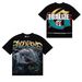 American Fashion High-Quality Street Retro Skull Print Loose Fit Trendy Unisex Short Sleeve T-Shirt_viptrois.com