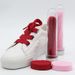 Shoelace Flat Knit Shoelace Polyester Hollow Double Solid Color Shoe Rope_viptrois.com
