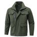 Men's Heavy-Duty Workwear Set - Flame-Resistant Welding Coveralls, Durable Camouflage Uniform For Construction & Labor Protection (Blue/Gray/Green)_viptrois.com