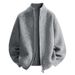 "Men’s Slim-Fit Zip-Up Knit Sweater – Modern Stand Collar Pullover With Jacquard Detailing & Stretch Comfort For Urban Commutes_viptrois.com