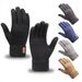 Warm alpaca men's winter wool gloves with thick knit touch screen gloves_viptrois.com