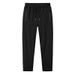 2025 Summer Men's Thin Sports Pants Cotton Loose Large Casual Pants Sweat Absorbing Breathable Elastic Pants Men_viptrois.com