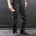 Durable Multi-pocket Work Pants, Men's Straight-leg Long Pants, Work Pants, Labor Protection Pants, Loose And Plump Pants_viptrois.com