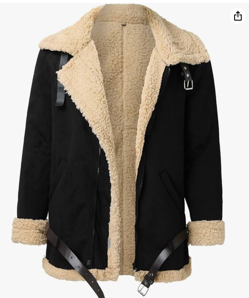 Men's Faux Suede Fleece Lined Winter Jacket - Thick Warm Coat With Stand Collar, Zipper Closure, Long Sleeve, Multiple Colors & Sizes_viptrois.com