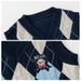 XUANMU Autumn Baby Boy Sweater Vest Sleeveless Children Boy Knitwear Argyle Plaid V-collar Toddler Boy Pullover Sweater XB032_viptrois.com